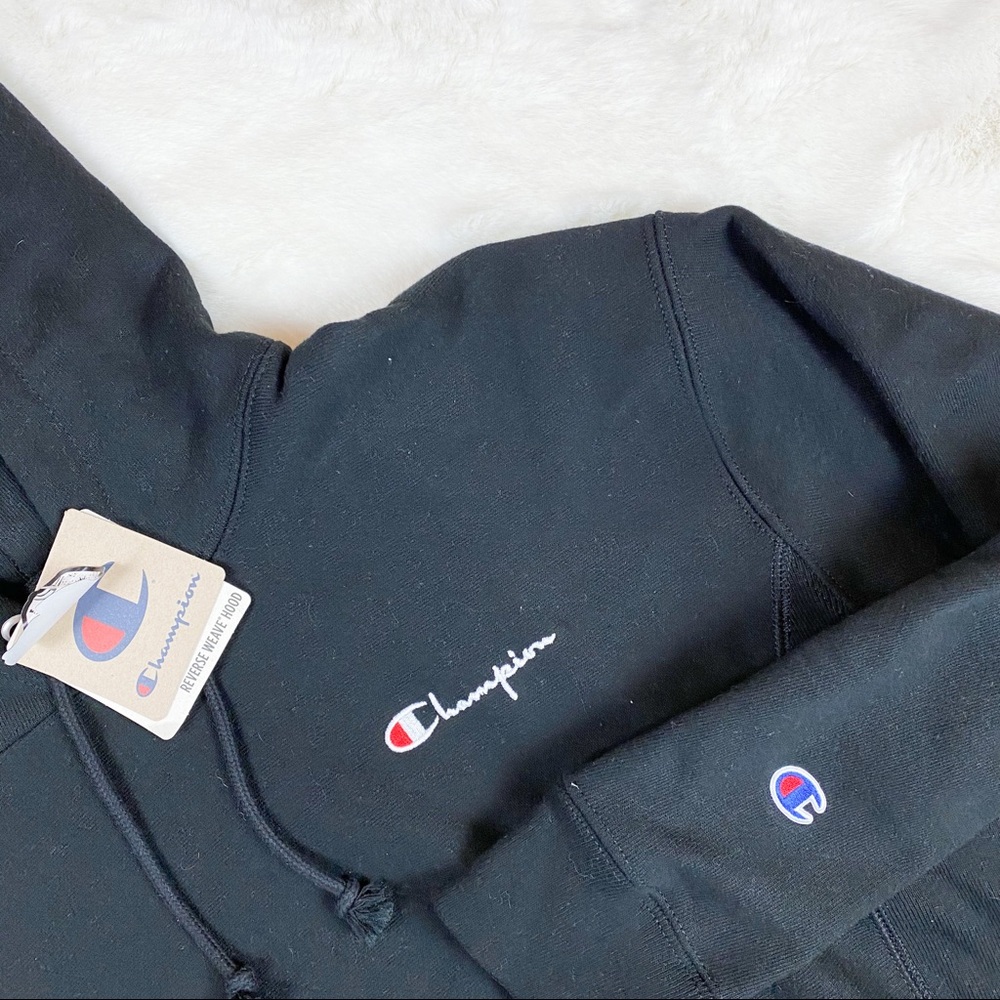 Champion Reverse Weave Pullover Hoodie Logo NEW